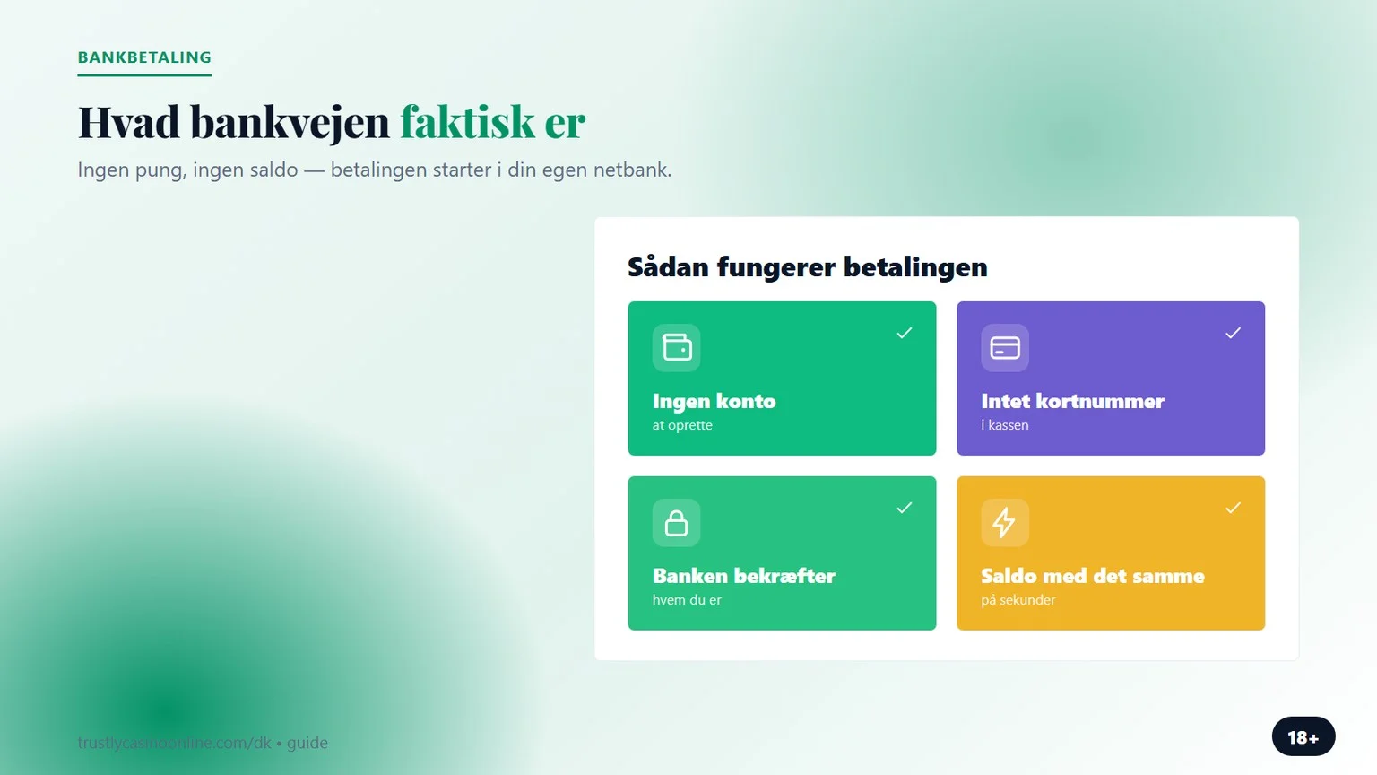 Trustly casino: bankbetaling uden kortnummer i kassen