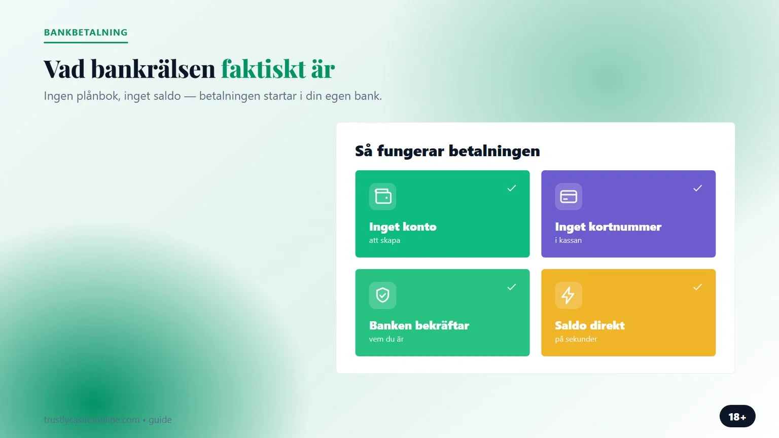 utländska casino med Trustly: bankbetalning utan kortnummer